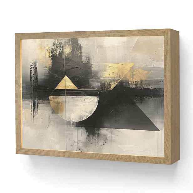 OnlyWow NÁSTĚNNÁ LAMPA S AKUMULÁTOREM Abstraktní - černá - barva - moderní 40x30 cm