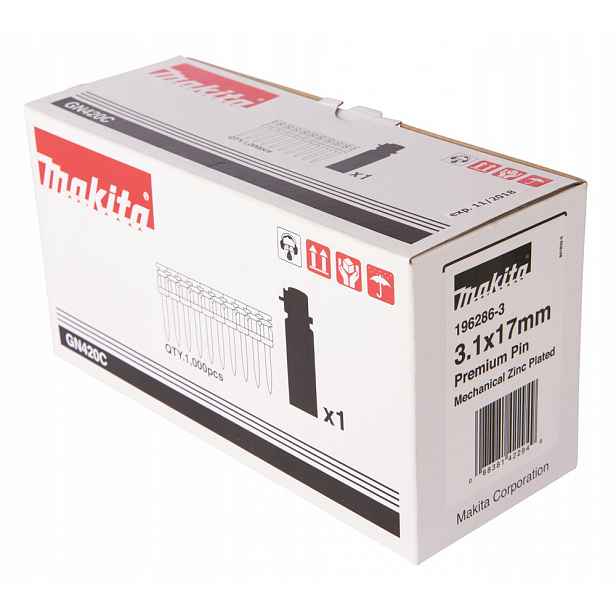 Hřebíky Do Betonu 3.1x17 Plyn Pro GN420CLSE Makita