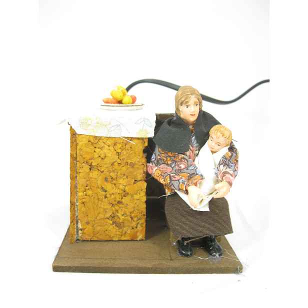 Pohyblivá Figura Do Betlému Matka s dítětem