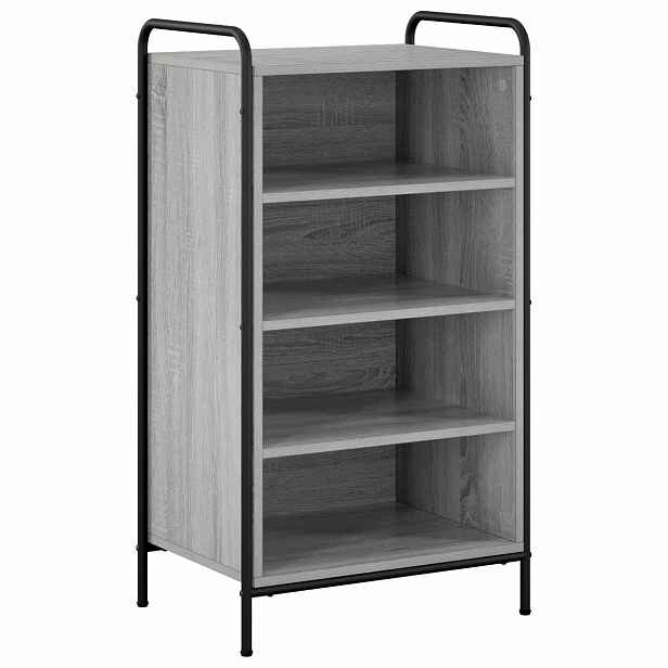 vidaXL Skříň na obuv 51 x 36,5 x 93 cm Kompozitní dřevo Šedý Sonoma