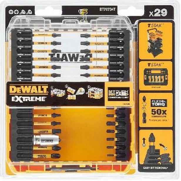 Dewalt Sada Bitů Flextorq 29ks. DT70734T-QZ