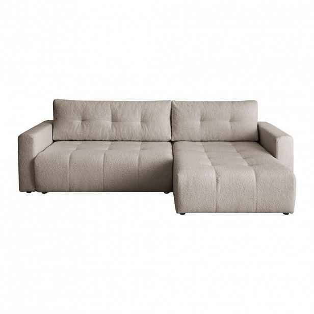 Fedve ECKSOFA WALONGO s funkcí spaní, Béžová