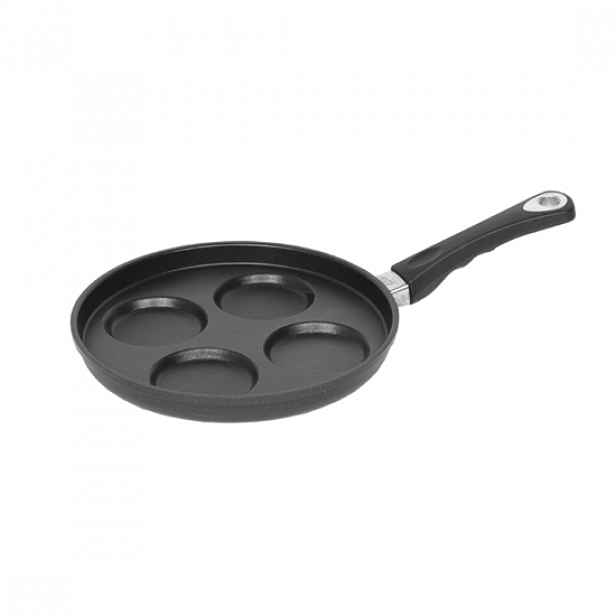 Pánev na palačinky / bliny, hliník, 26 cm, výška 1 cm, indukce - AMT G