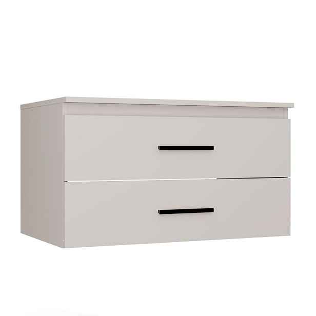 TP Living Závěsná skříňka pod umyvadlo s deskou NEL 2S 80 cm kašmírová