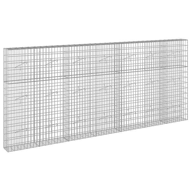 vidaXL Gabion s drátem 3,5 mm a síťkou 5x10 cm 350x20x150 cm