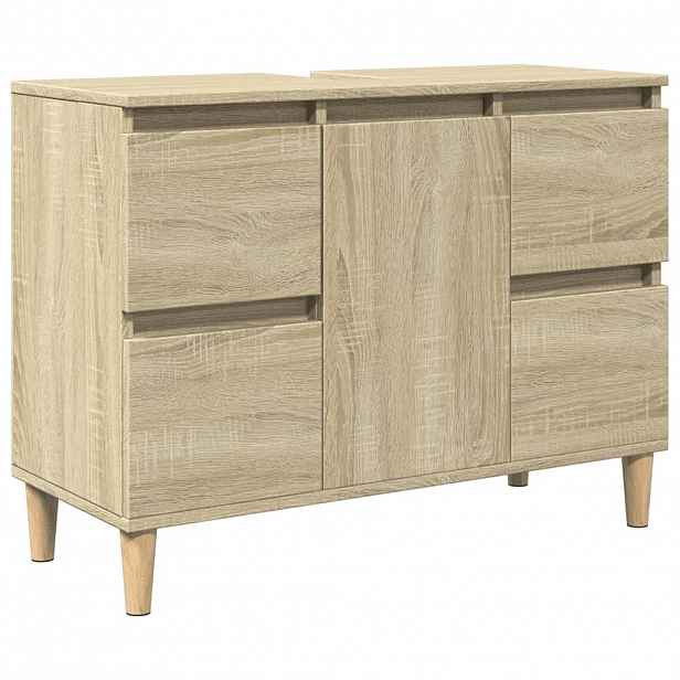 vidaXL Skříňka pod umyvadlo dub sonoma 80x33x60 cm kompozitní dřevo