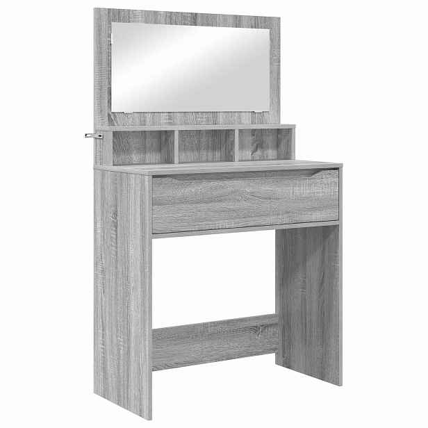 vidaXL Toaletní stolky do ložnice Šedá Sonoma 80 x 39,6 x 135 cm