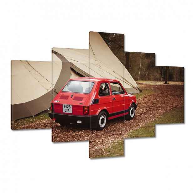 Obrazy 100x70 Červený malý Fiat 126p