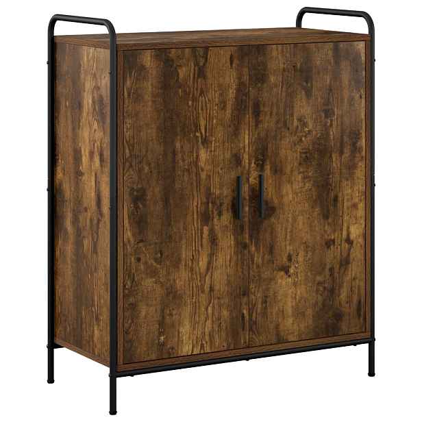 vidaXL Skříň na obuv 76 x 36,5 x 93 cm Kompozitní dřevo Kouřový dub