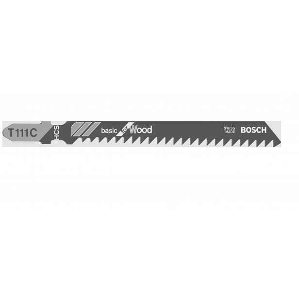Bosch - Sada pilových plátků na dřevo, délka 100 mm, 5 ks 2608630033