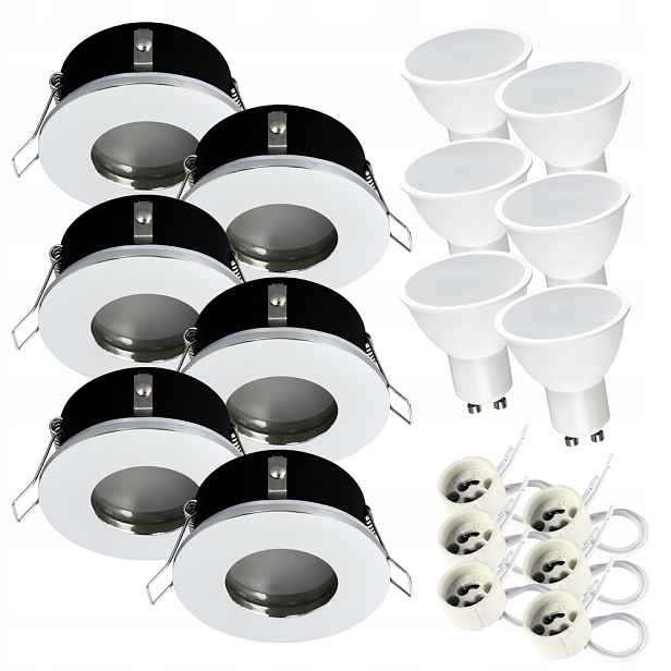 Halogenové zapuštěné svítidlo IP44 do koupelny Led GU10 7W Neutrální