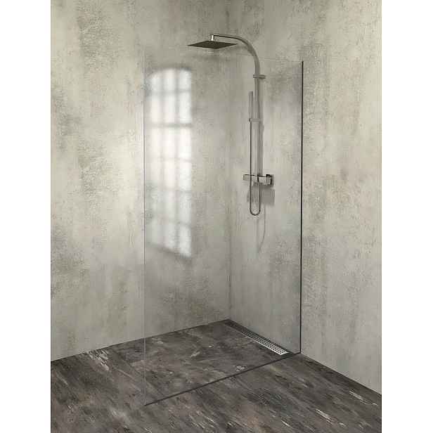 Polysan ARCHITEX sada pro uchycení skla, podlaha-stěna, max. š. 1200mm, černá mat