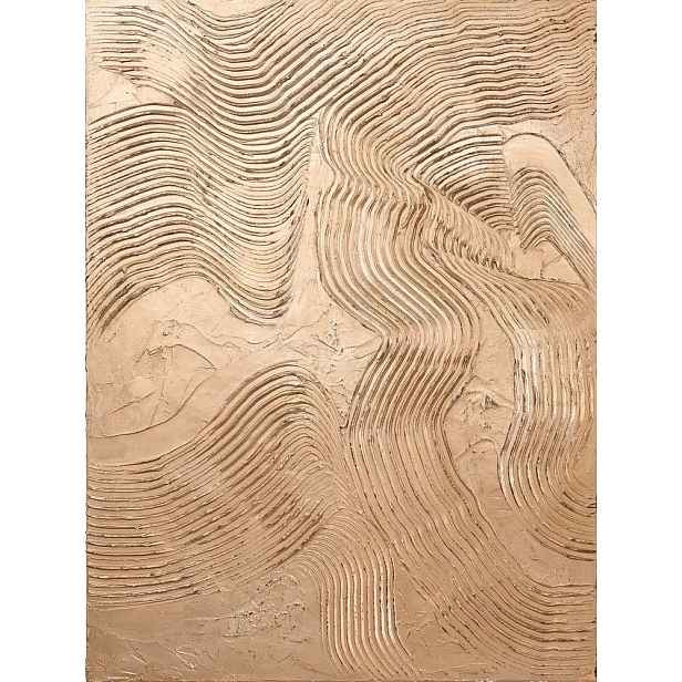 Ručně malovaný obraz 88x118 cm Metallic Brown – Malerifabrikken