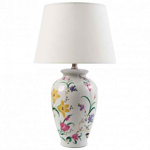 Beliani STOLNÍ LAMPA Bílá Acrosso