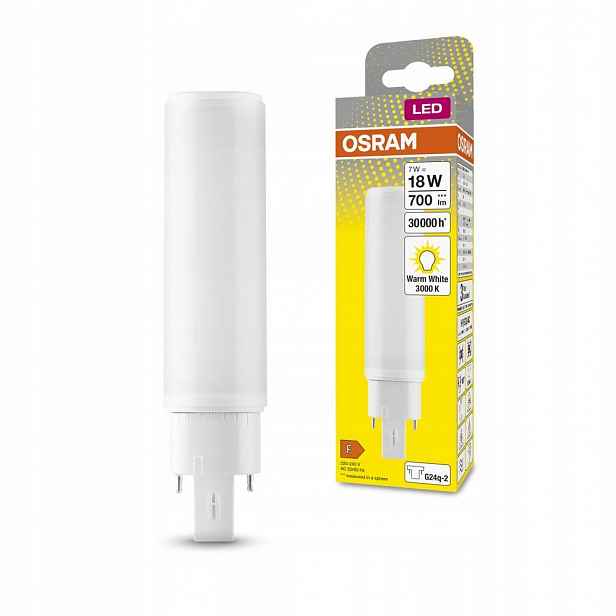 Led zářivka jednostranná G24q-2 7W 3000K Dulux Led D/e Hf & Ac Osram