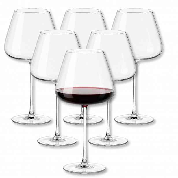 Sada 6 x Skleničky na červené víno Burgundské 680 ml Wilmax Velké