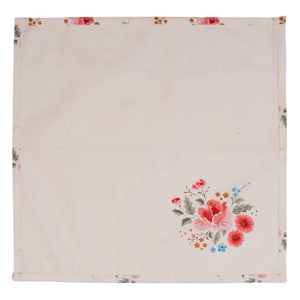 Sada 6ks bavlněných ubrousků s květy Little Rose Colllection - 40*40 cm Clayre & Eef