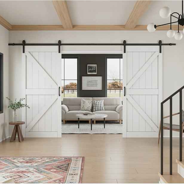Systém pro 2 dveře Loft Barn 3M Litá Lišta Ocel do 150 kg Polsko