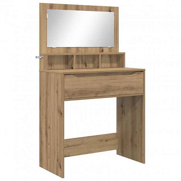 vidaXL Toaletní stolky do ložnice Artisanový dub 80 x 39,6 x 135 cm