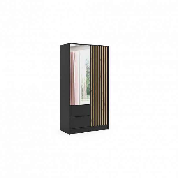 ALTDECOR ŠATNÍ SKŘÍŇ NERA – 120 cm – černá | dub artisan