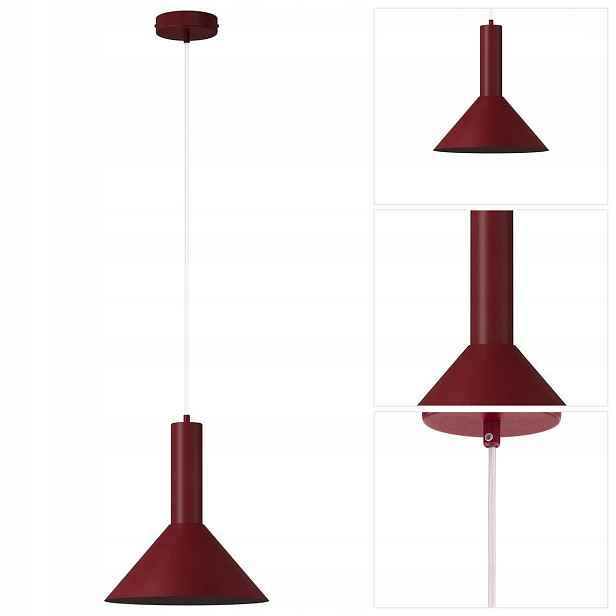 Červená závěsná lampa Vitrum moderní nad jídelní stůl Sigma Lighting