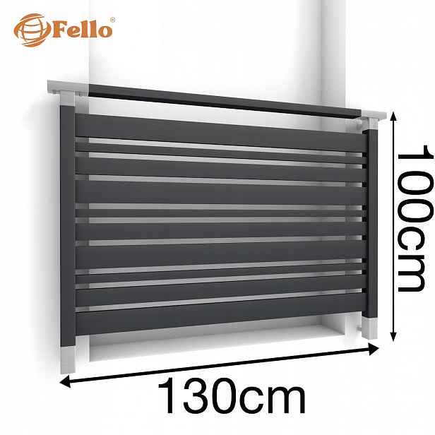 Multi Francouzský balkon 130 cm Zábradlí Ral