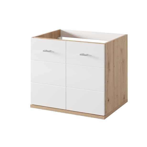 Szynaka Závěsná skříňka pod umyvadlo Sting 36 60 cm dub Artisan/bílá