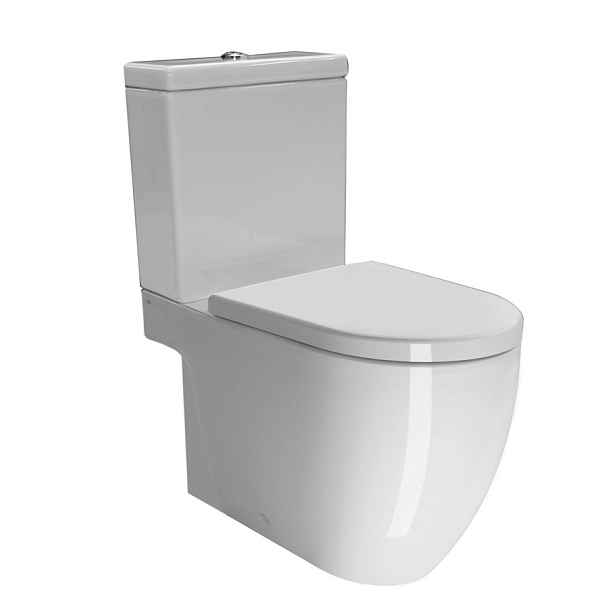 GSI PURA WC kombi, spodní/zadní odpad, bílá ExtraGlaze