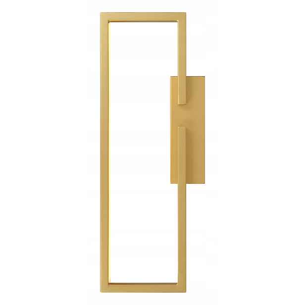Sqr nástěnné svítidlo 40 cm obdélníkové Led 8 W minimalistické moderní zlaté