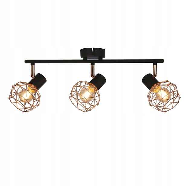 Stropní svítidlo měděná 3xE14 Candellux Acrobat černá 93-22219 Candellux