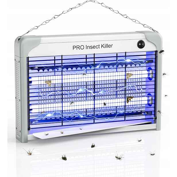 Uv insekticidní lampa 20W elektrická past na hmyz, komáry a mouchy v létě