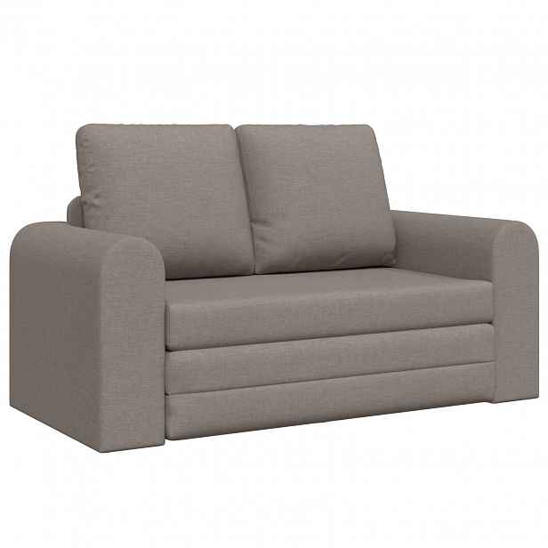 vidaXL Pohovka na spaní Taupe 148 x 71 x 83 cm textil