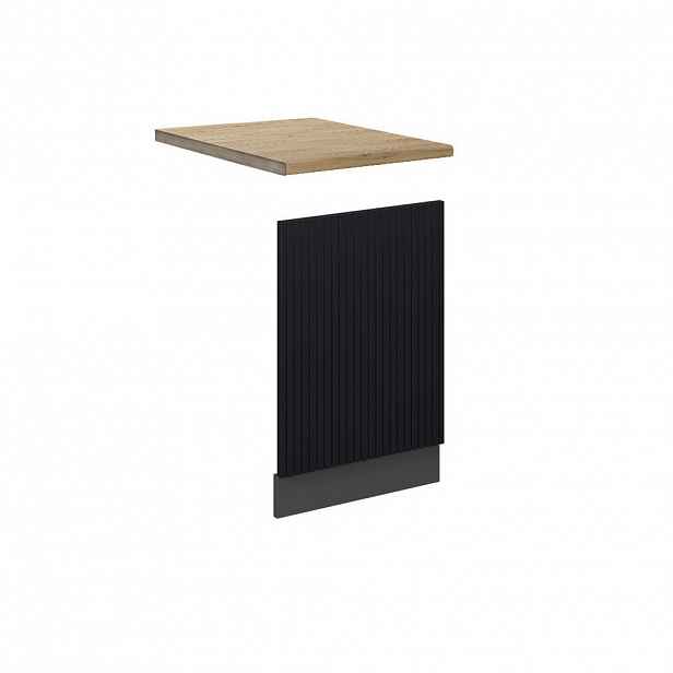 Vicco PŘEDNÍ PANEL Fame-Line Černý pruhovaný 45 cm , PD Dub