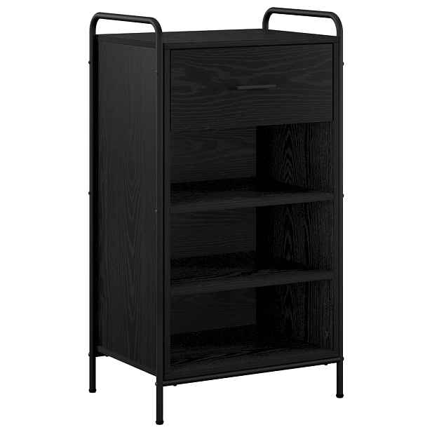 vidaXL Skříň na obuv 51 x 36,5 x 93 cm Kompozitní dřevo Černý dub