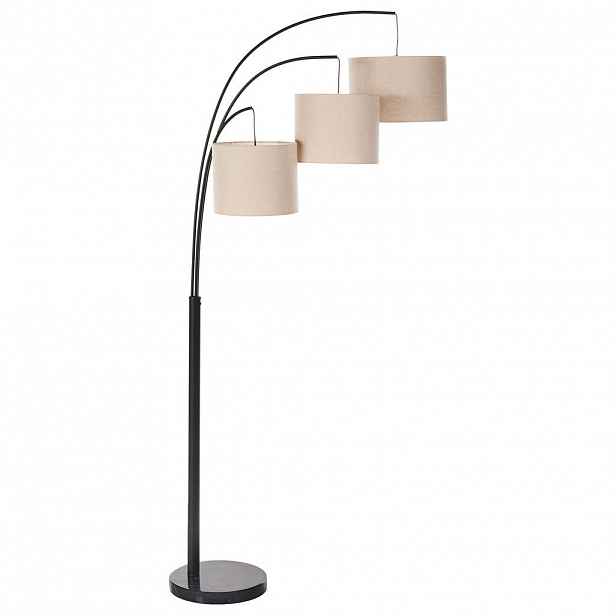 Beliani STOJACÍ LAMPA Béžová/Černá Caroni