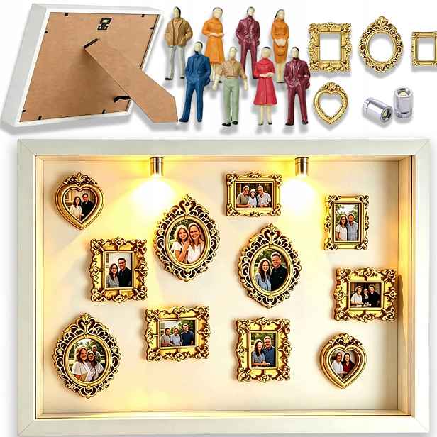 Rámeček Led Figurky 3D Udělejte Si Sami Teplé Osvětlení Pro Dekoraci Domu