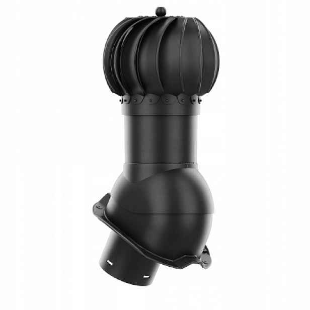 Rotační krb Rotoline profil T18 fi 150 mm, kulatý, černý