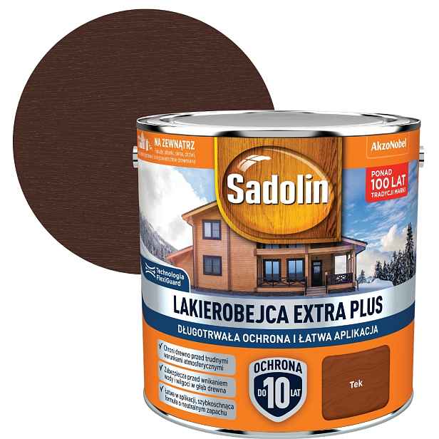Sadolin Lakobejca Na Dřevo Extra Plus 2,5L Tek
