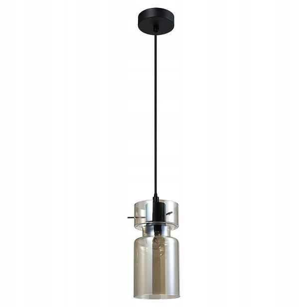 Závěsná lampa Nivio, kouřové skleněné loftové stínidlo ve stylu E27 Light Prestige