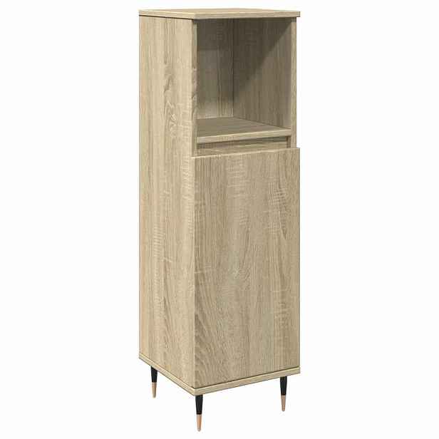 vidaXL Koupelnová skříňka dub sonoma 30 x 30 x 100 cm kompozitní dřevo
