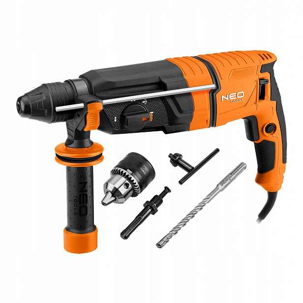 příklepová vrtačka Sds+ kufr s příklepem 900 W 04-723 Neo Tools 4F