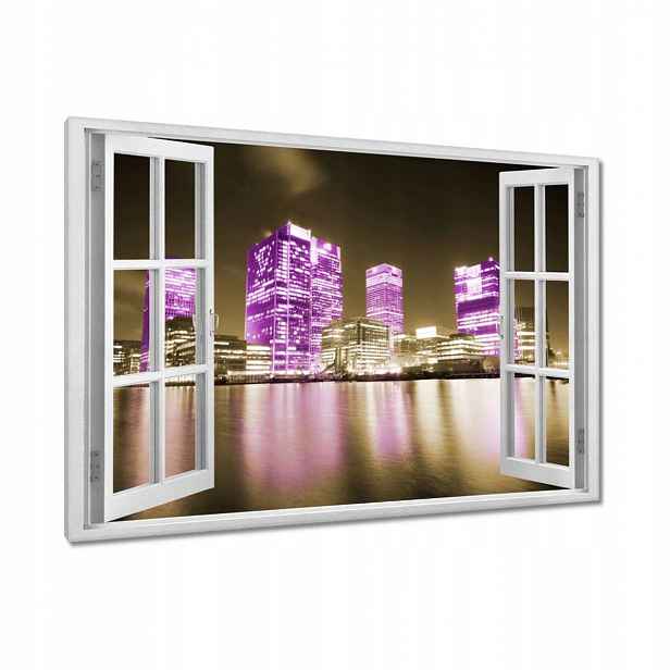 Obrazy 120x80 Fialové mrakodrapy Anglie