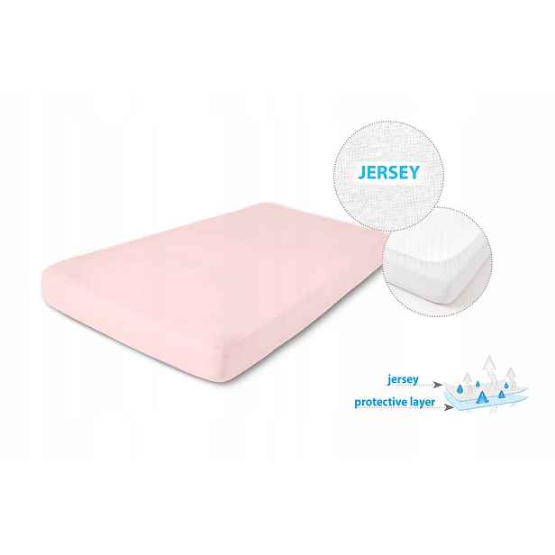 Hygienická podložka Nepropustné Prostěradlo 140x200x20 Jersey růžová