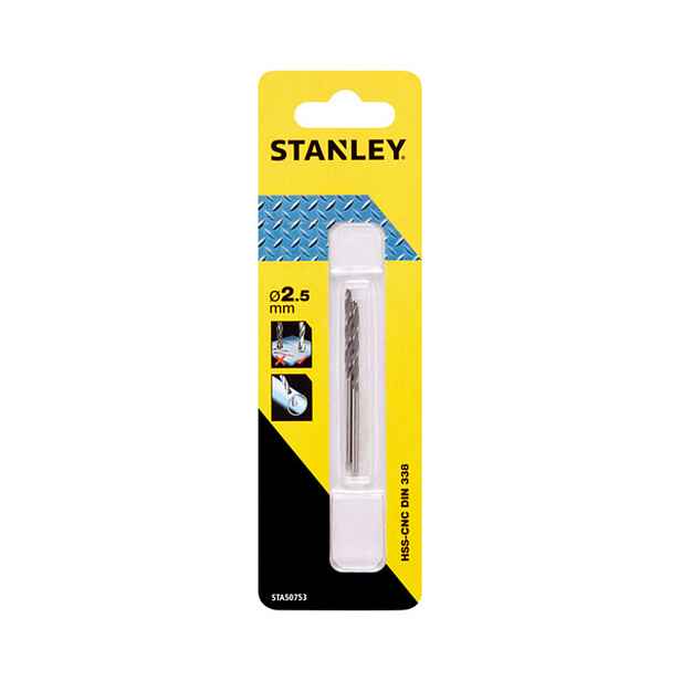 Stanley - Sada vrtáků do kovu, 2,5x57 mm, 2 ks STA50753-QZ