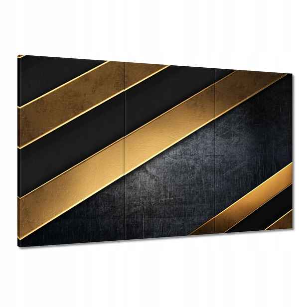 Obrazy 120x80 Zlaté pruhy