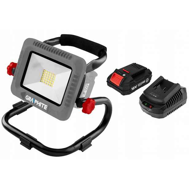 Graphite Lampa Akumulátor 2AH 58GE109 Led Energy+ 18V Li-lon Sada Komplet