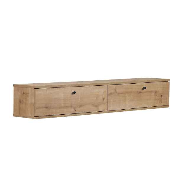 Kalune Design Závěsný TV stolek Ligne 160 cm dub safírový