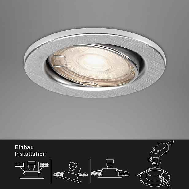 Led světlomety 3 ks kusů otočné GU10 5,5 W 400 Lumenů 3000 k