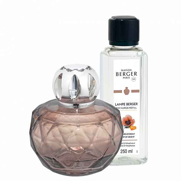Maison Berger Paris Dárková sada: katalytická lampa Adagio + Samet z Orientu, 250 ml, růžová 4754