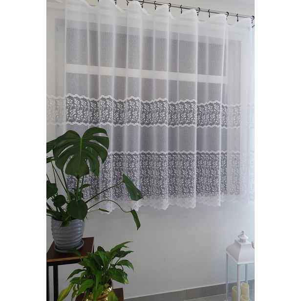Mg Záclona 35803 Bílá 350x160 cm hotová s páskou M